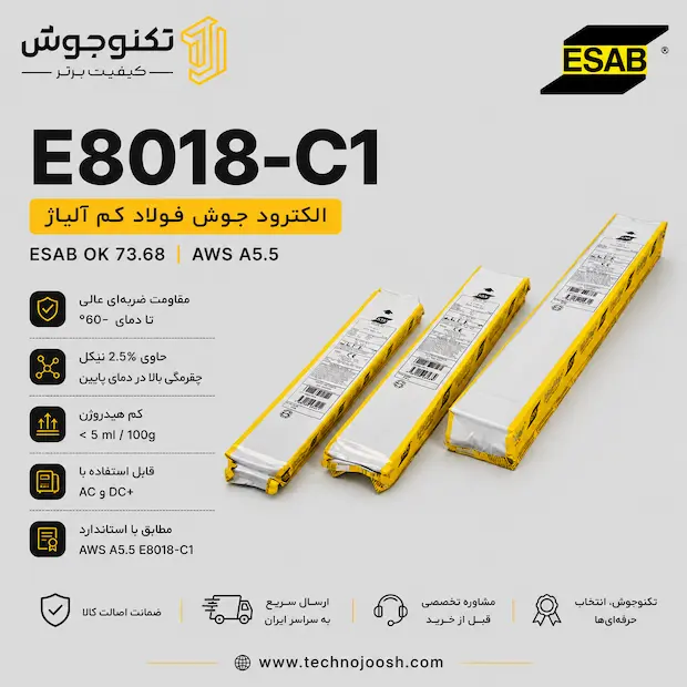 E8018-C1 الکترود E8018-C1 ایساب