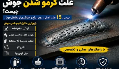 علت کرمو شدن جوش علت کرمو شدن جوش یا تخلخل جوش چیست؟ با ۱۵ علت اصلی