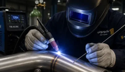 جوشکاری تیتانیوم چیست و روش های جوشکاری جوشکاری تیتانیوم با روش TIG توسط جوشکار حرفهای