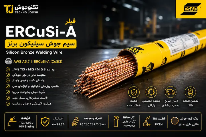 فیلر ERCuSi-A |سیم جوش سیلیکون برنز فیلر ERCuSi-A چیست؟