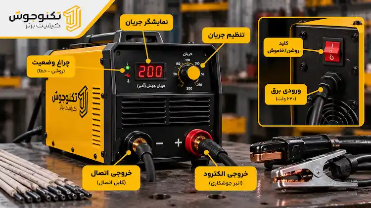 آموزش جوشکاری برق از صفر تا صد | آموزش عملی جوشکاری با الکترود آموزش آموزش جزئیات دستگاه جوش